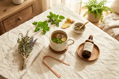 Ayurvedic Dinacharya Copper Vessel and Oils